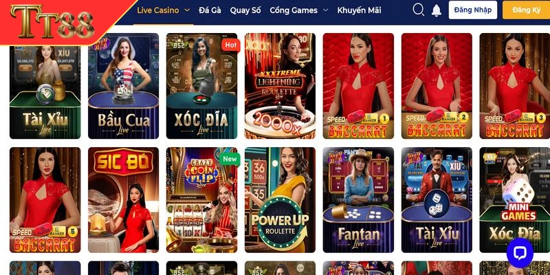 Live Casino sảnh game đặc sắc với nhiều thể loại giải trí ấn tượng 